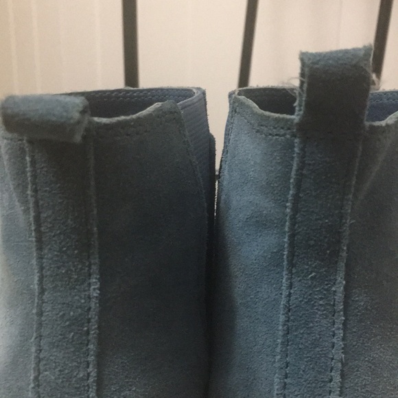 Ladies Suede leather boots powder blue size 8 - Picture 14 of 15
